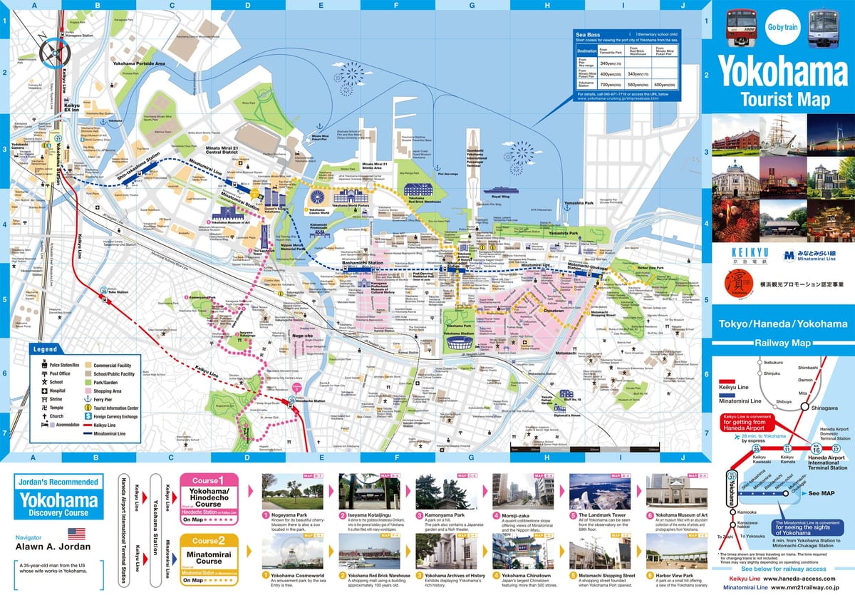 Harta de atracții Yokohama