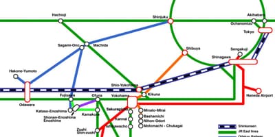 Yokohama line hartă