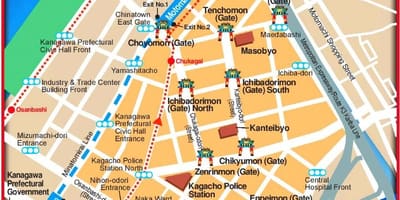 Harta Yokohama chinatown