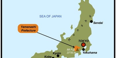 Yokohama pe o hartă