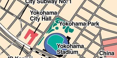 Harta Yokohama stadium